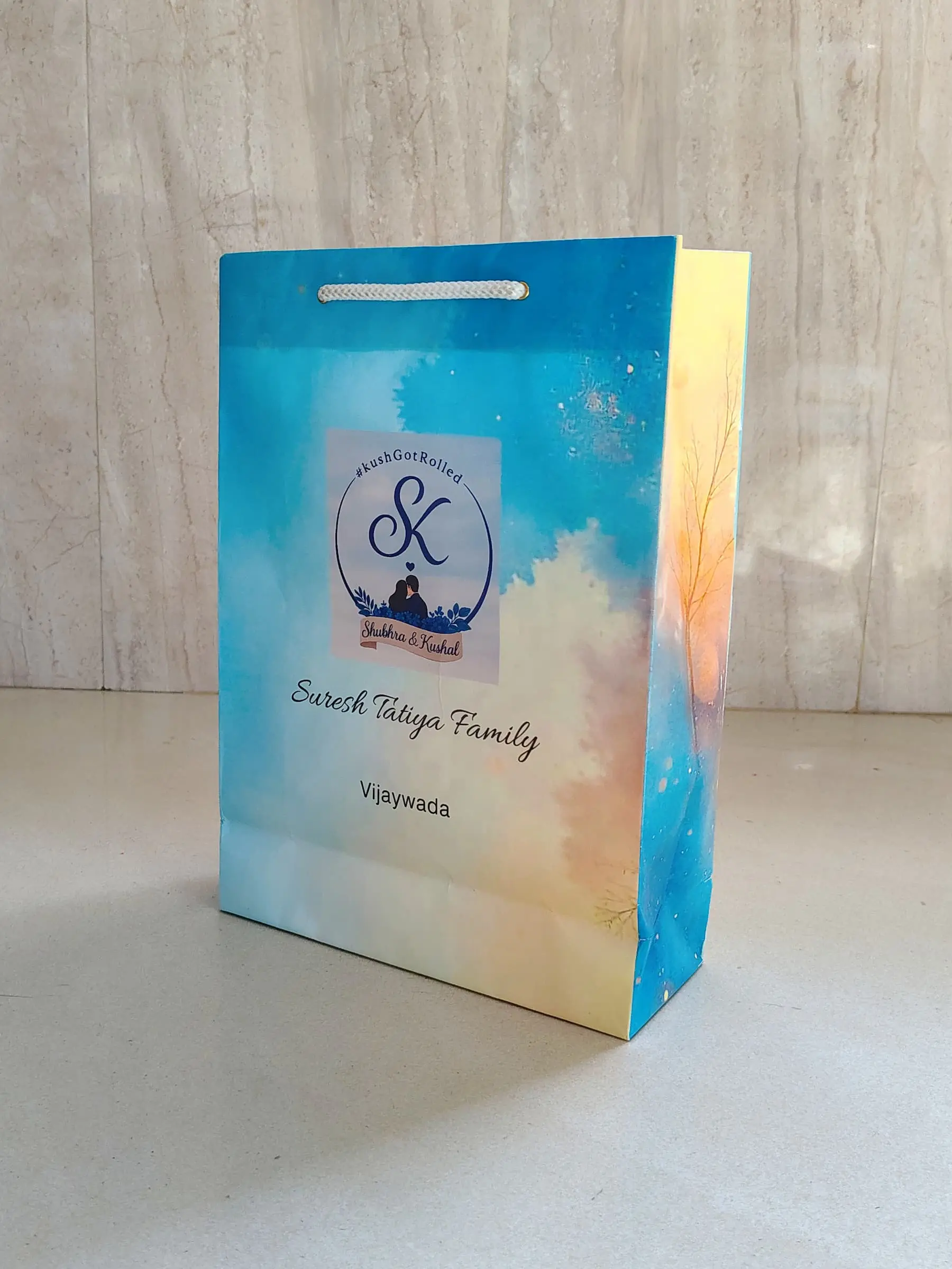 Custom return-gifts customised paper bags manufacturer India