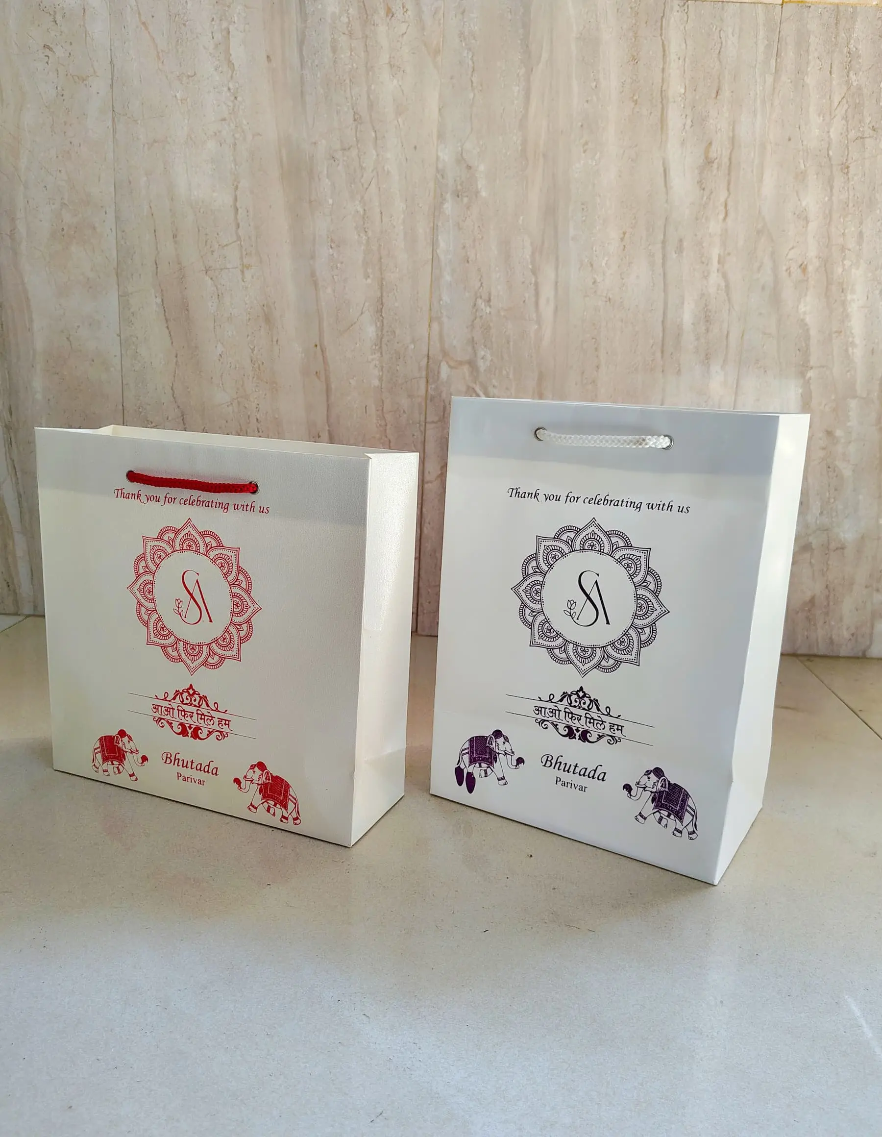Custom return-gifts customised paper bags manufacturer India