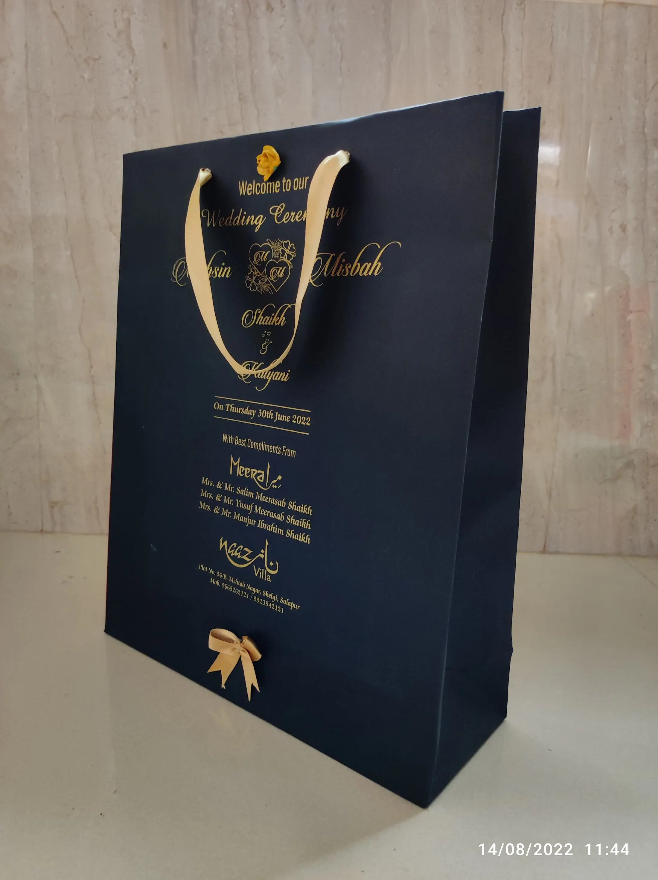 Custom return-gifts customised paper bags manufacturer India