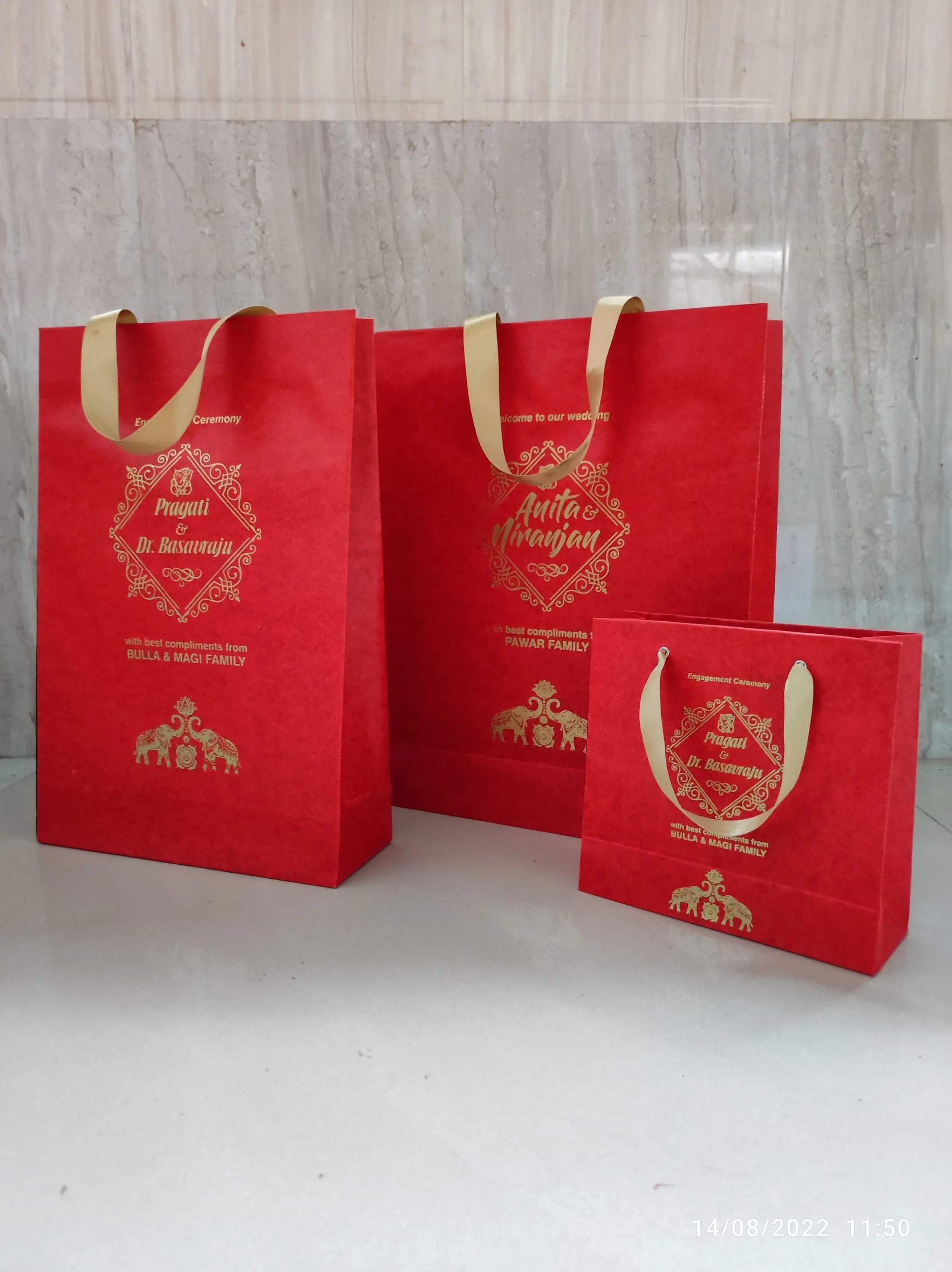 Custom return-gifts customised paper bags manufacturer India